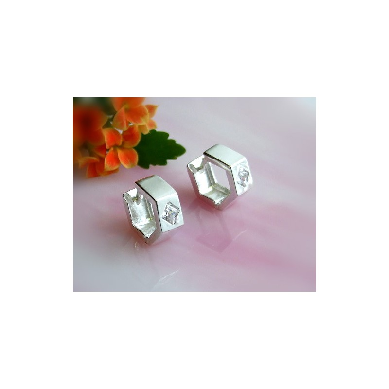 Creolen Silber 925 mit Zirkonia Ohrringe SC60 Creolen Silber 925 mit Zirkonia Ohrringe SC60