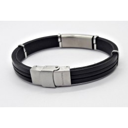 Armband 21 cm Lederarmband schwarz SG180