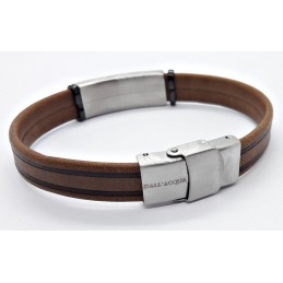 Armband 21 cm Lederarmband braun SG176