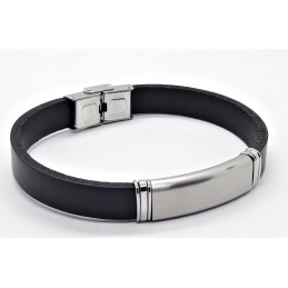 Armband 23 cm Lederarmband schwarz SG178