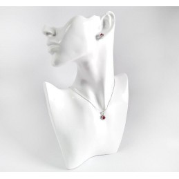 Schmuckset Silber 925 rot SET-126