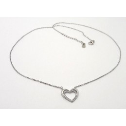 Herz Kette Silber 925 Silberkette 42 cm KB113
