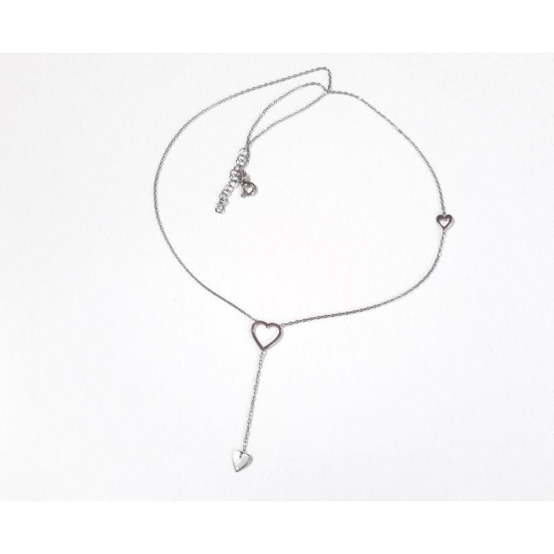 Herz Kette Silber 925 Silberkette 42 cm SD194 Herz Kette Silber 925 Silberkette 42 cm SD194