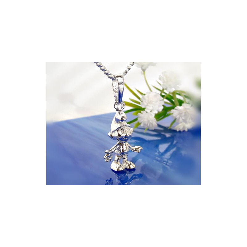 Schlumpf Anhänger Silber 925 SU221 Schlumpf Anhänger Silber 925 SU221