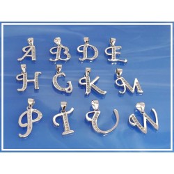 Buchstaben Anhänger Alphabet Silber 925 SP221