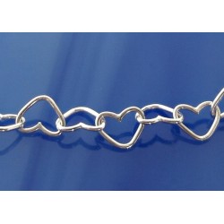 Fußkettchen Silber 925 Herzkette FR61