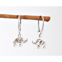Kinderohrringe Ohrhänger Elefanten 3D Silber 925 AK61