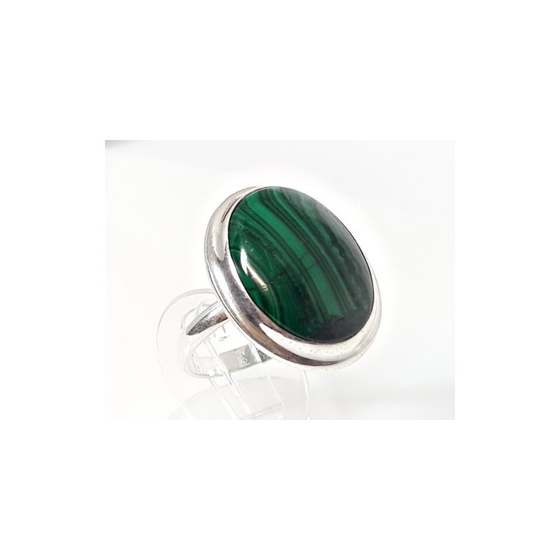 Silber Ring 925 mit Malachit grün SS115