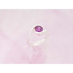 Silber Ring 925 mit Amethyst lila SS24