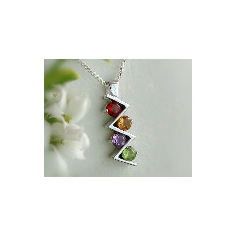 Anhänger Multicolor Silber 925 ES17 Anhänger Multicolor Silber 925 ES17